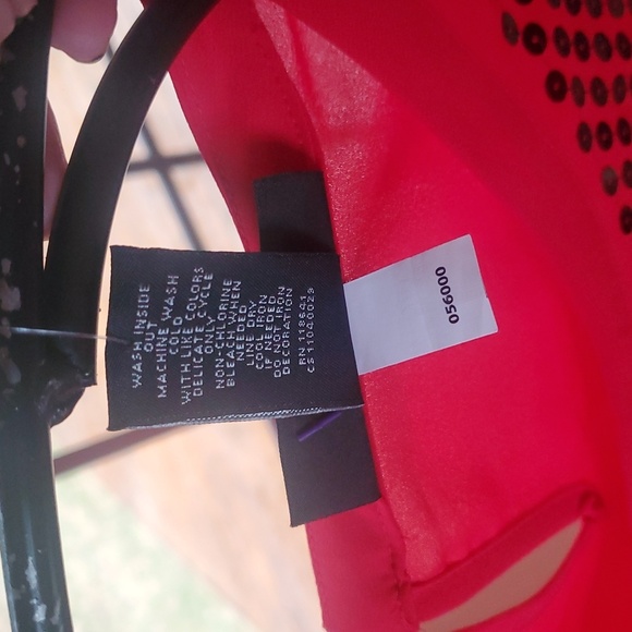 Lane Bryant Long Sleeve Red Sequin Sz. 18/20 Top Tunic Blouse NWT - Picture 4 of 11